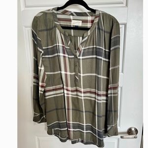 Green Flannel Size L